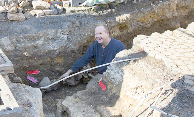 Stadtarchäologe Andreas Schaub